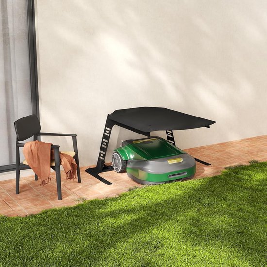 ACXIN garage voor robotmaaier van metaal, robuuste afdekking voor grasmaaierrobot tegen regen wind zon, 77x94x36 cm van Merkloos	 — afbeelding 3