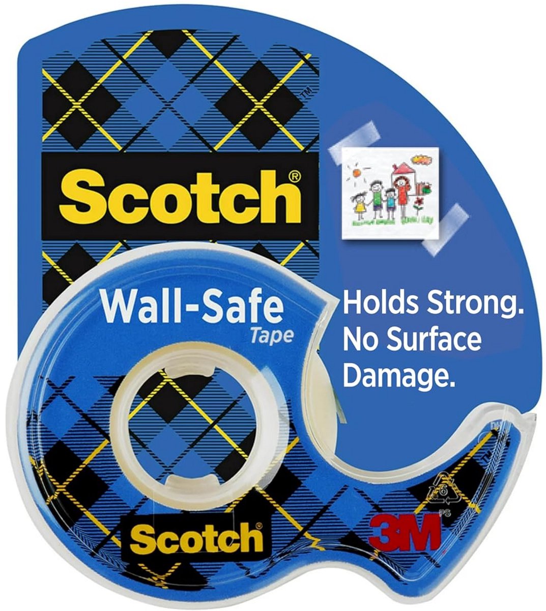 Scotch Wall-Safe Tape .75"X650"-