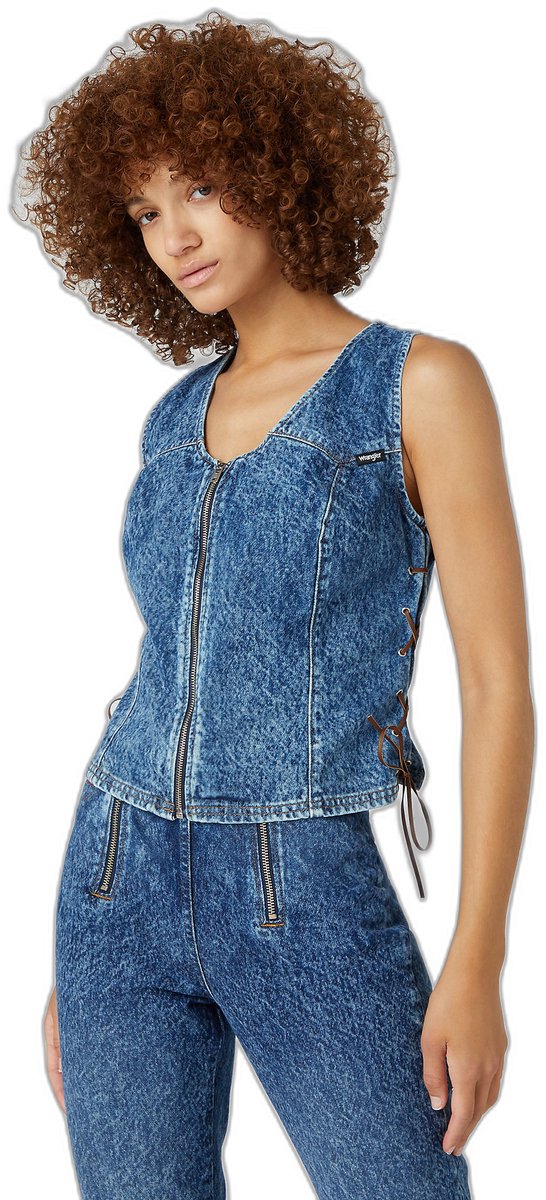 Vrouwenhemd Wrangler Blauw
