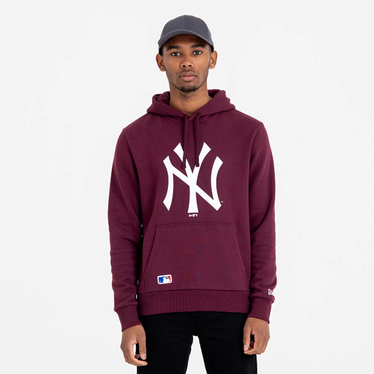 Hoodie New York Yankees Bordeauxrood