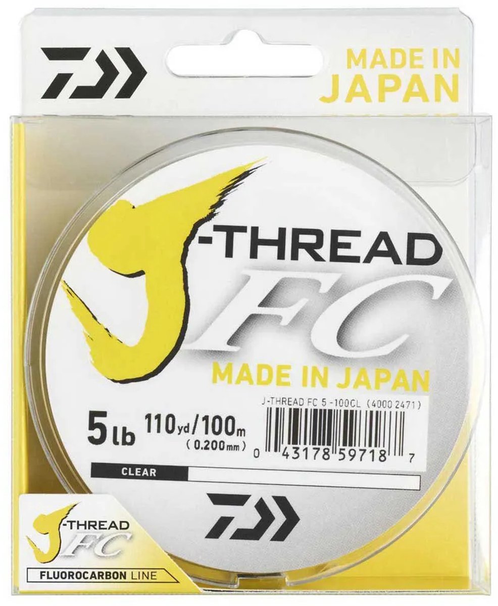 Daiwa J Flurocarbon 100 M Transparant 0.200 mm
