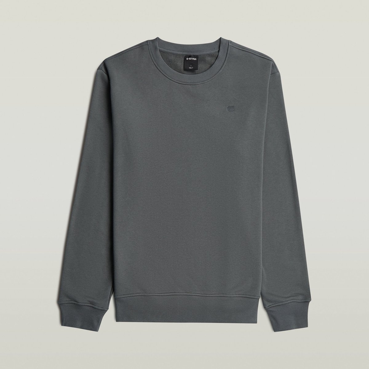 G-Star Logo r sw ls Heren Sweaters Zilver