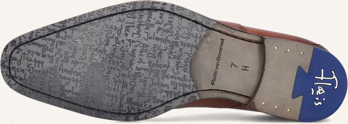 Floris Van Bommel Sfm-30356 De Stijler Nette schoenen - Veterschoenen - Heren - Cognac - Maat 42⅔