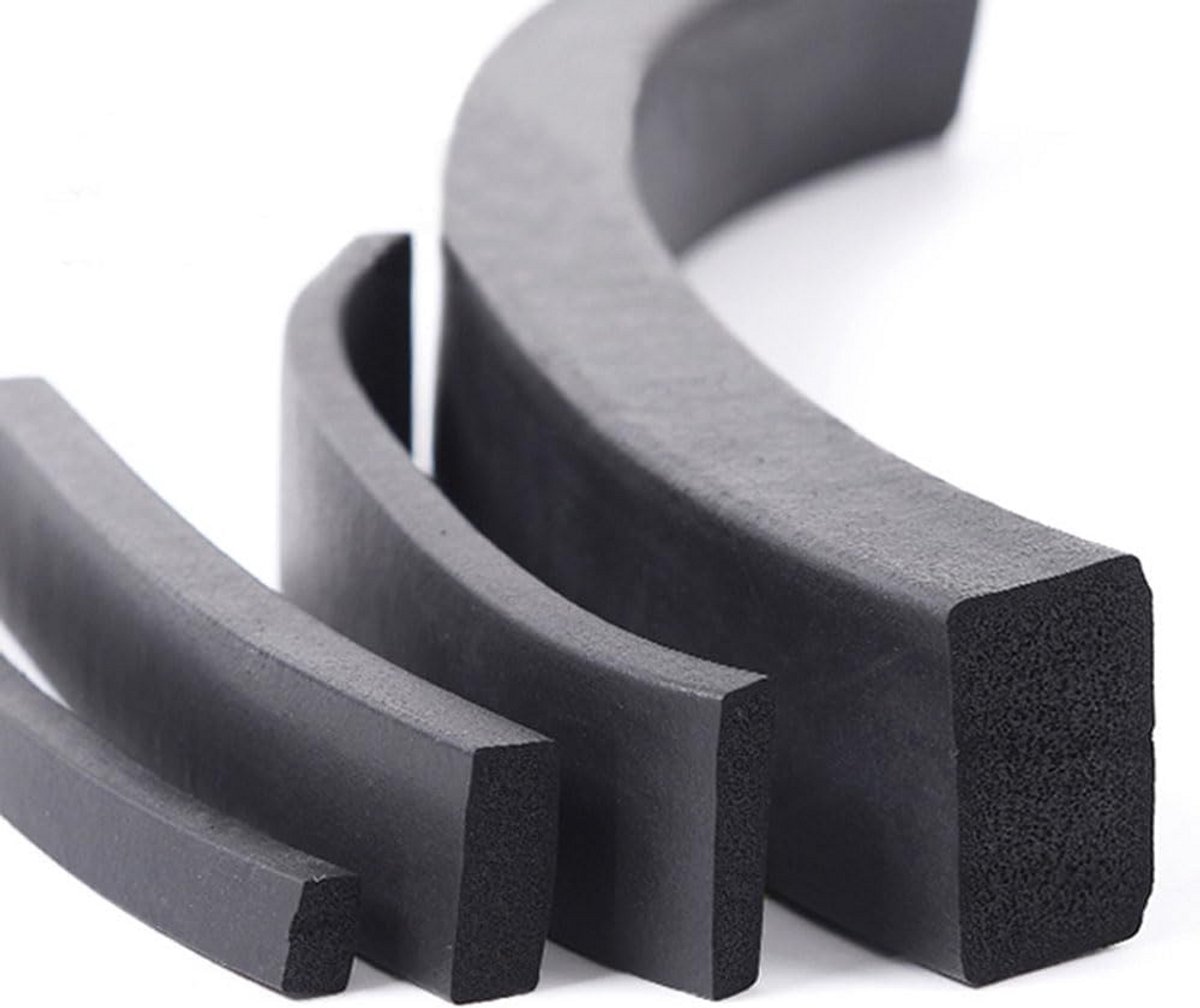 Zelfklevende EPDM Rubber Schuimrubber Afdichtstrip - Diverse Vierkante Maten