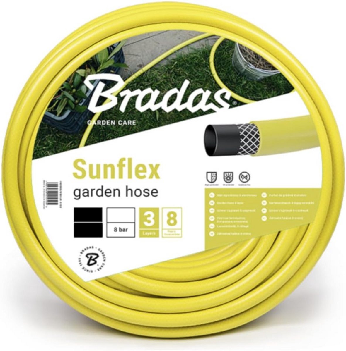 Flexibele Tuinslang 20 Meter - UV- en Algbestendig - Geel