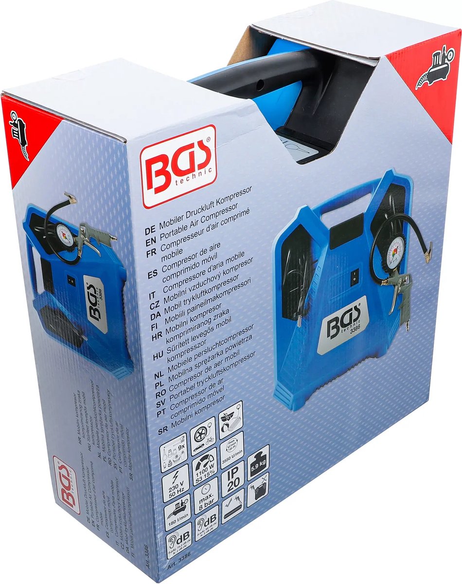 BGS Mobiele persluchtcompressor