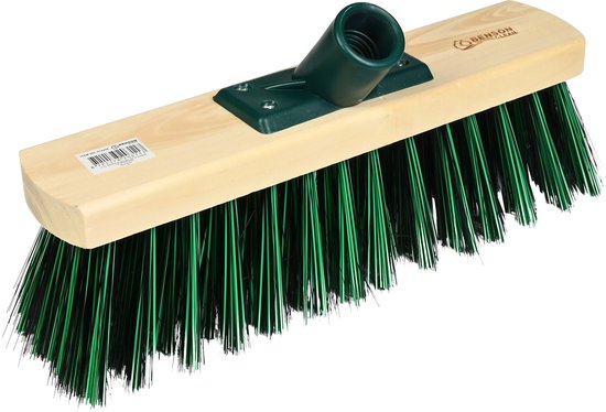 Benson Groene straatbezem - 30 cm - Houten steel - Vijf rijen borstels - Voor buitengebruik van Benson — afbeelding 3