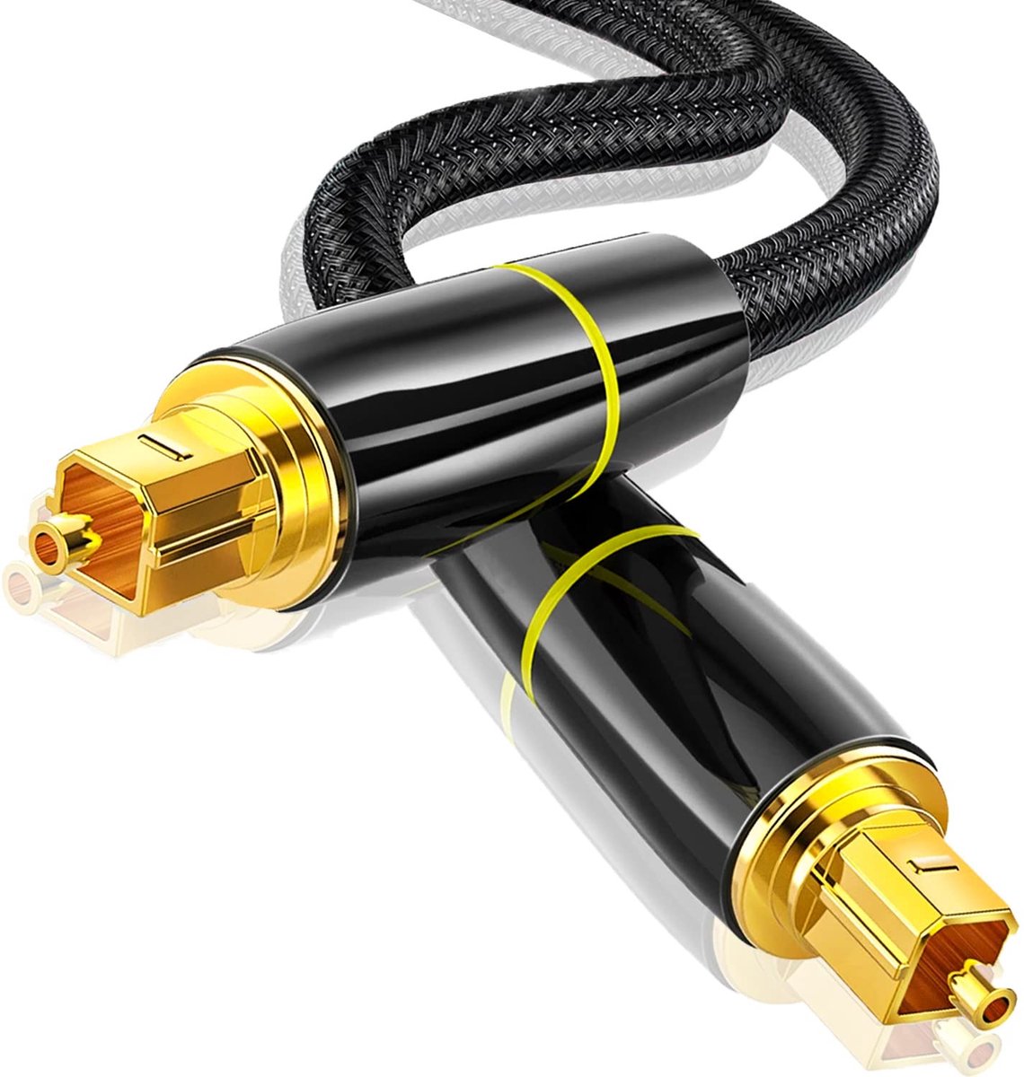 Optische Audiokabel S/PDIF 2m voor Stereo-installatie en Thuisbioscoop