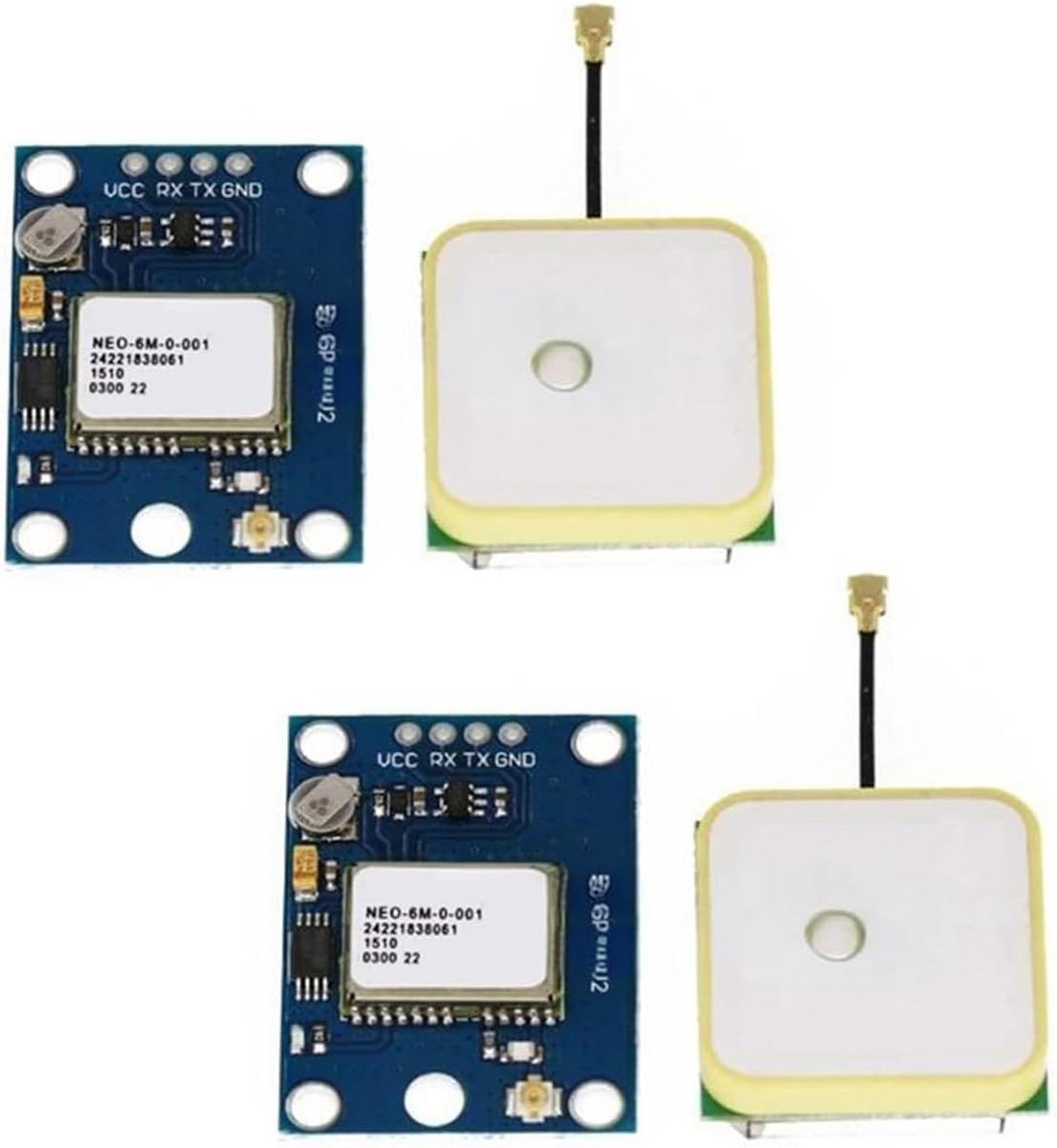 GPS Vliegbesturingsmodule met Keramische Antenne voor Arduino - 2 Stuks