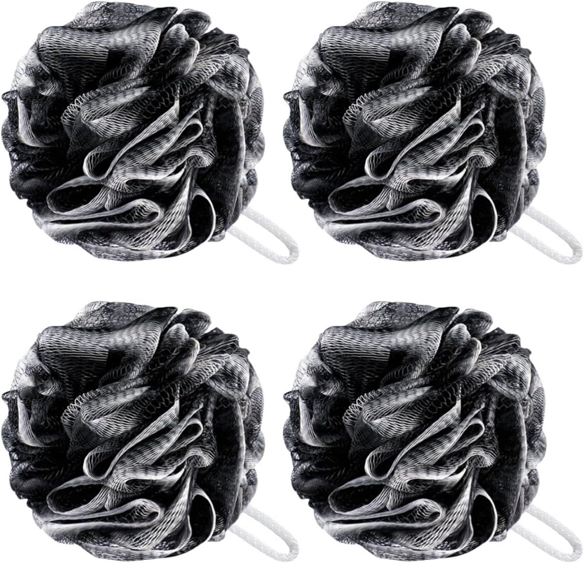 4-Pack Luxe Bad Spons Loofah voor Lichaamsreiniging en Exfoliëren