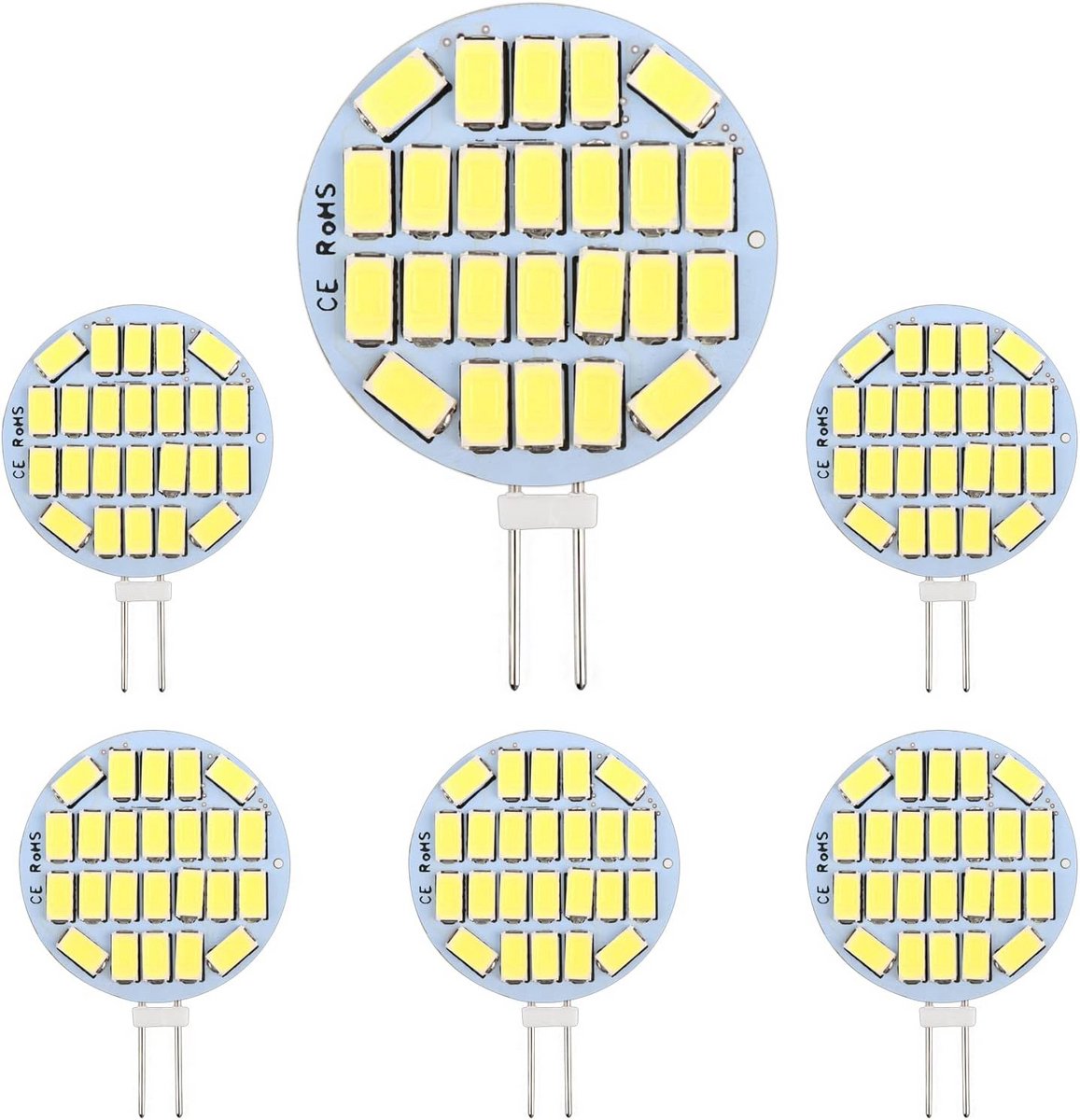 Ledlamp G4 12V 3W Niet Dimbaar 300lm Koudwit 6000K 30mm