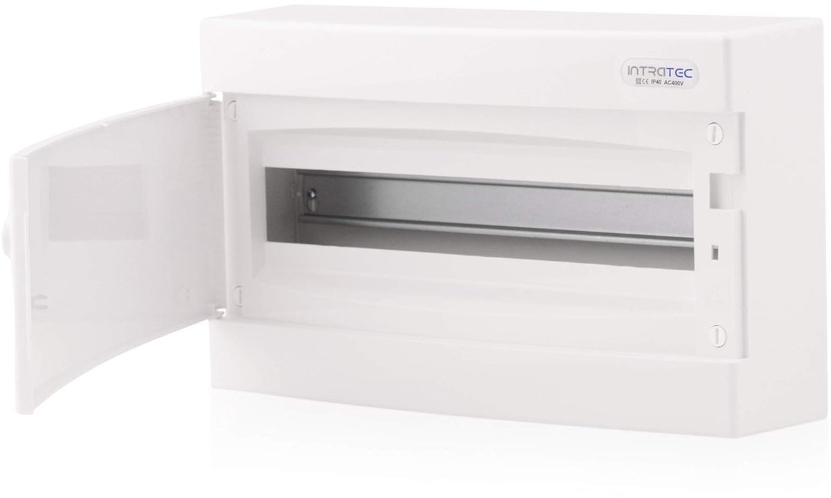 Verdelerbehuizing IP40 met Witte Deur voor 18 Modules - Ideaal voor Droge Ruimtes in Huizen