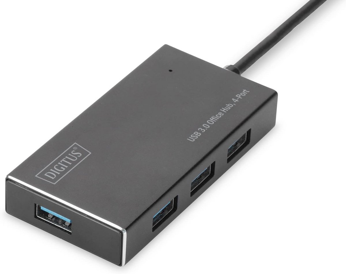 USB 3.0 Hub met 4 Poorten - Snelle Gegevensoverdracht tot 5 Gbps - Aluminium Behuizing