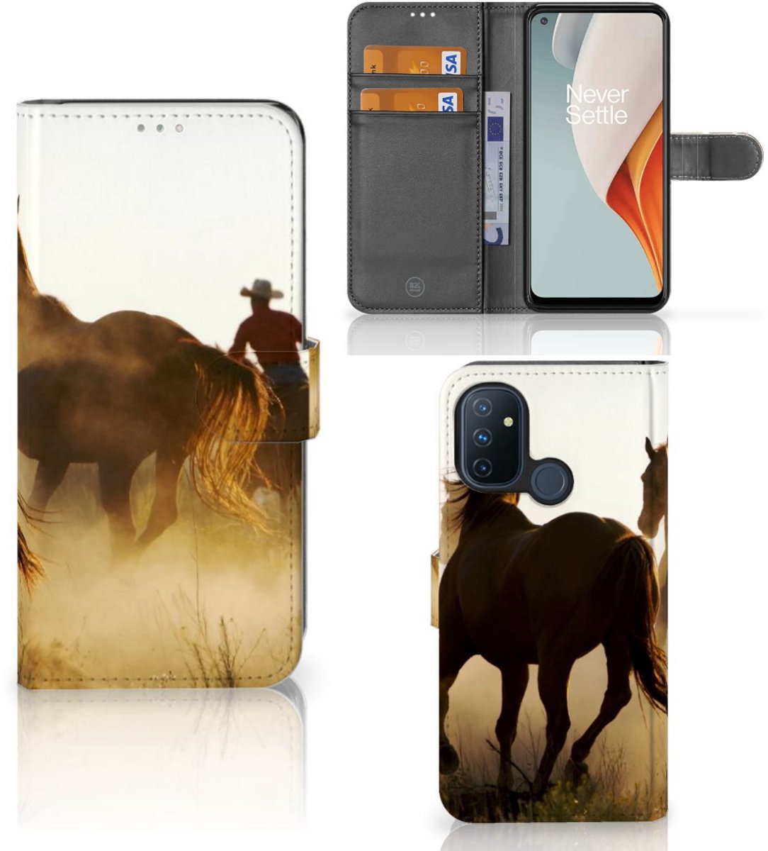 OnePlus Nord N100 Telefoonhoesje met Pasjes Design Cowboy
