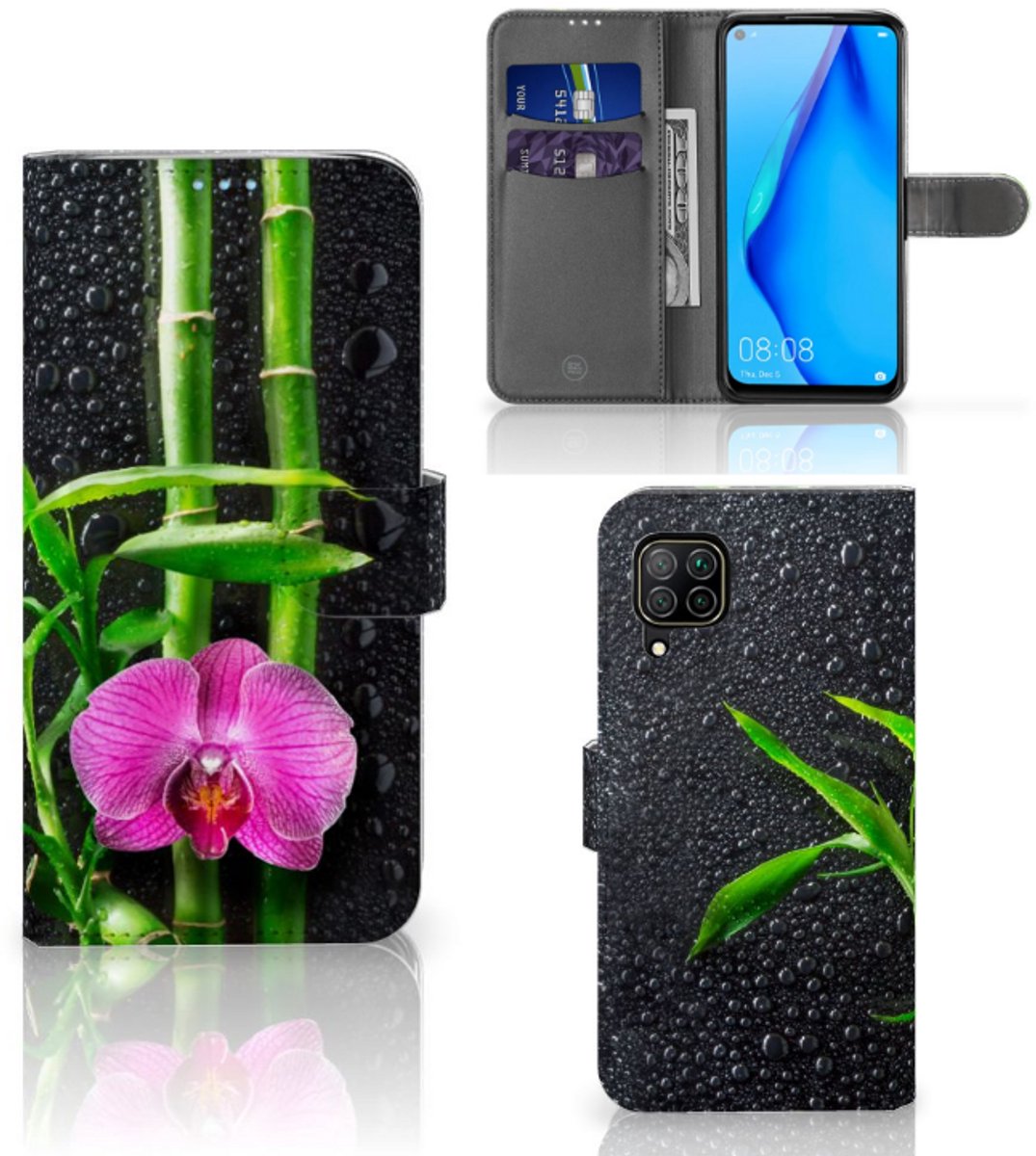 Huawei P40 Lite Hoesje Orchidee