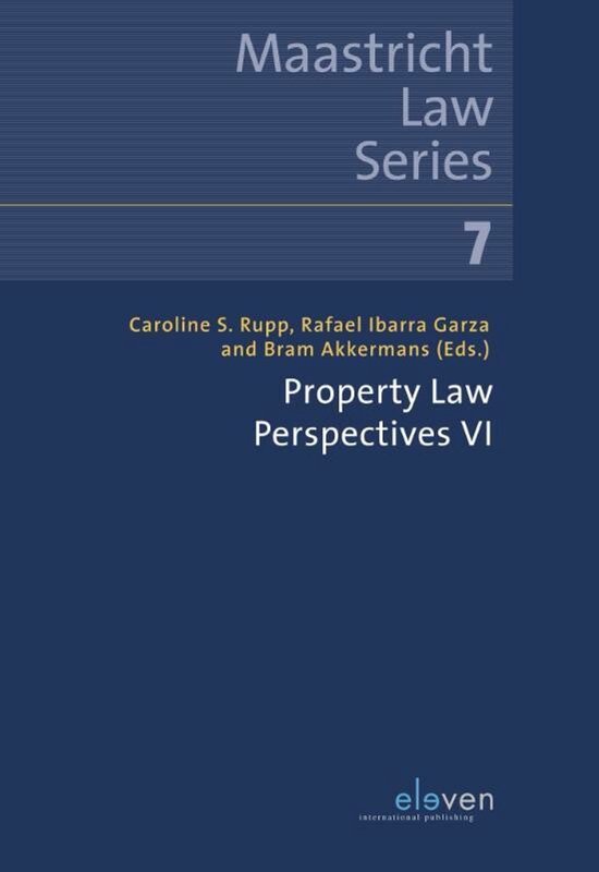 Boek 'Property Law Perspectives VI', deel 7 van de Maastricht Law Series.