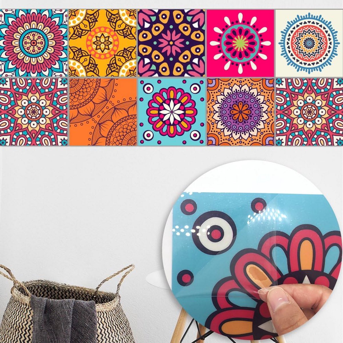 Zelfklevende Vinyl Wandtegels voor Huisdecoratie - 15 x 15 cm
