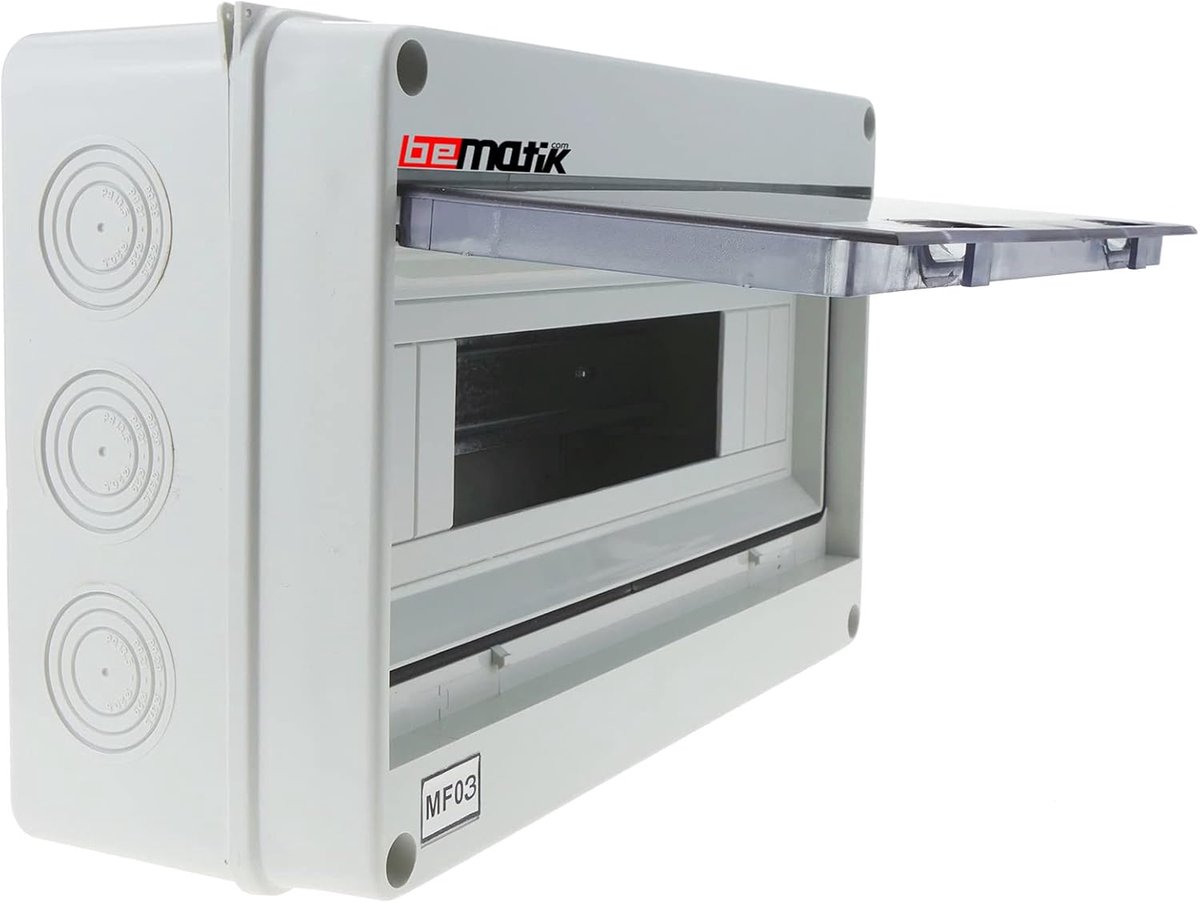 Elektrische Verdeelkast 12 Module IP65 Kunststof Opbouwkast