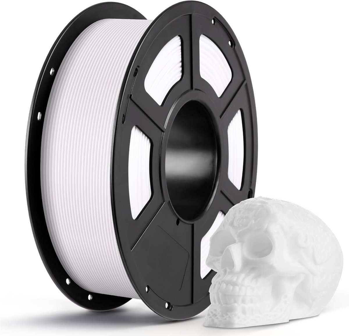 1.75mm PLA Filament 1kg - Hoge Kwaliteit 3D Printen - Nauwkeurigheid +/-0.02 - Wit