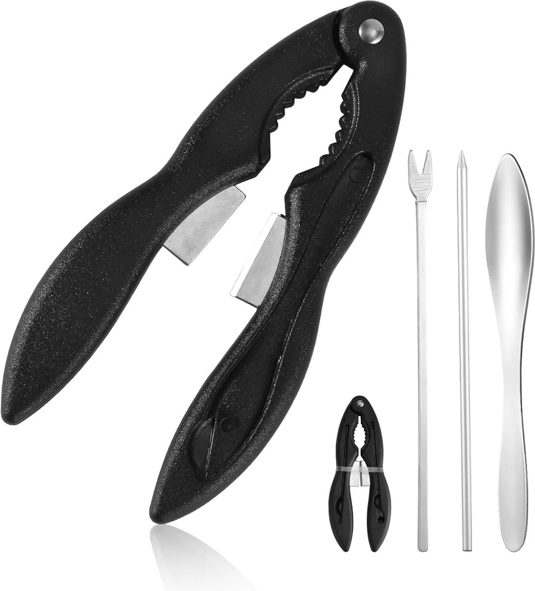 Multifunctionele Krabkrakers en Gereedschappen Set - 3-in-1 Zwart