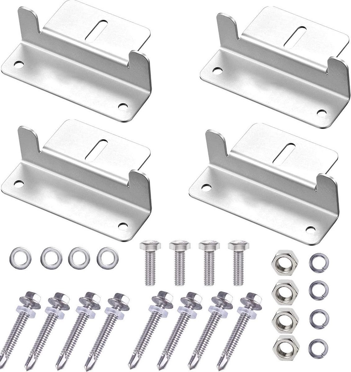 Zonnepaneel montage Z-beugel kits voor campers, caravans en boten