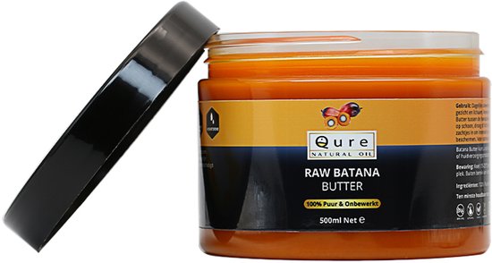 Batana Oil - Butter 500ml | Biologisch | 100% Puur & Onbewerkt | Raw Batana Oil uit Honduras | Huidolie en Haarolie