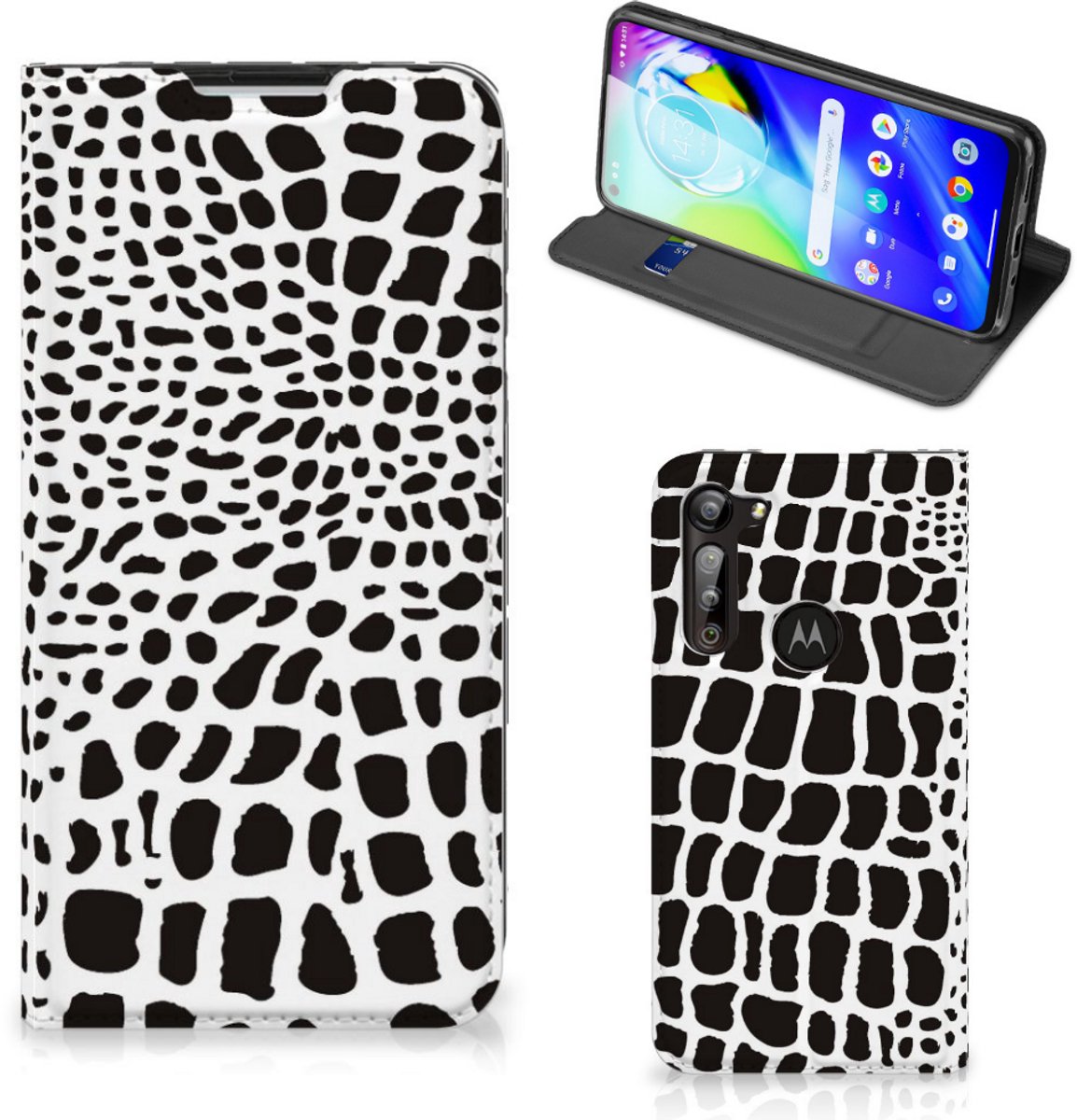 Motorola Moto G8 Power Hoesje maken Slangenprint