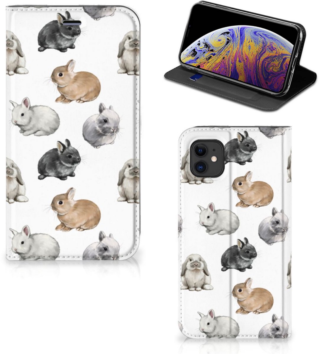 Hoesje maken voor Apple iPhone 11 Konijntjes