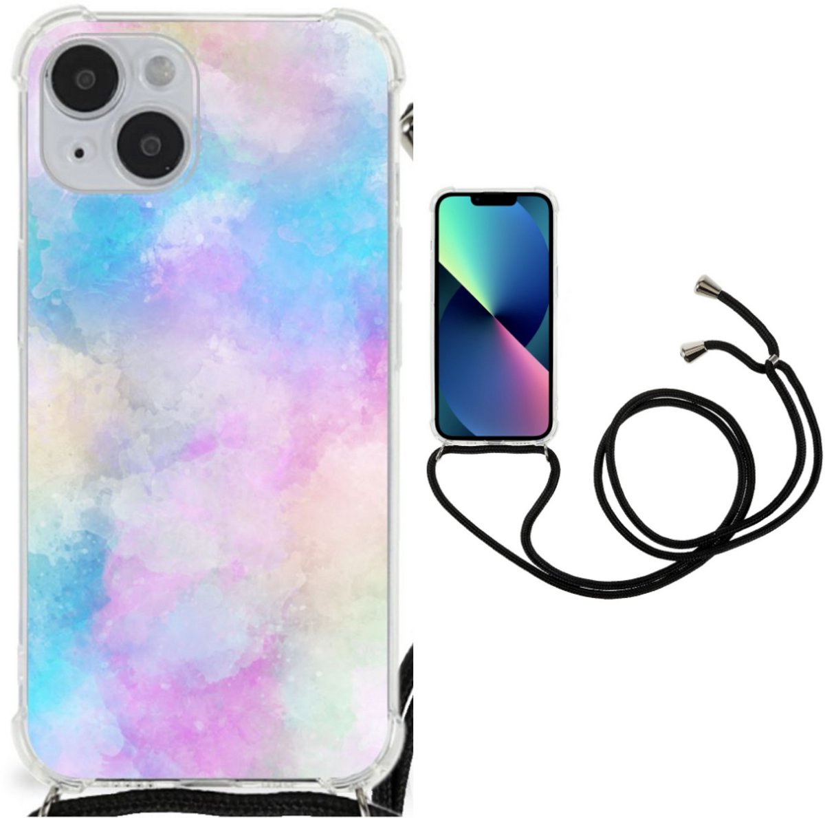 Back Cover iPhone 14 Plus Watercolor Light