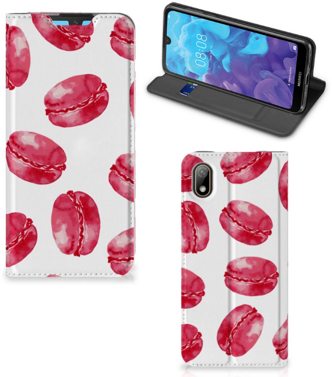 Huawei Y5 (2019) Flip Style Cover Pink Macarons
