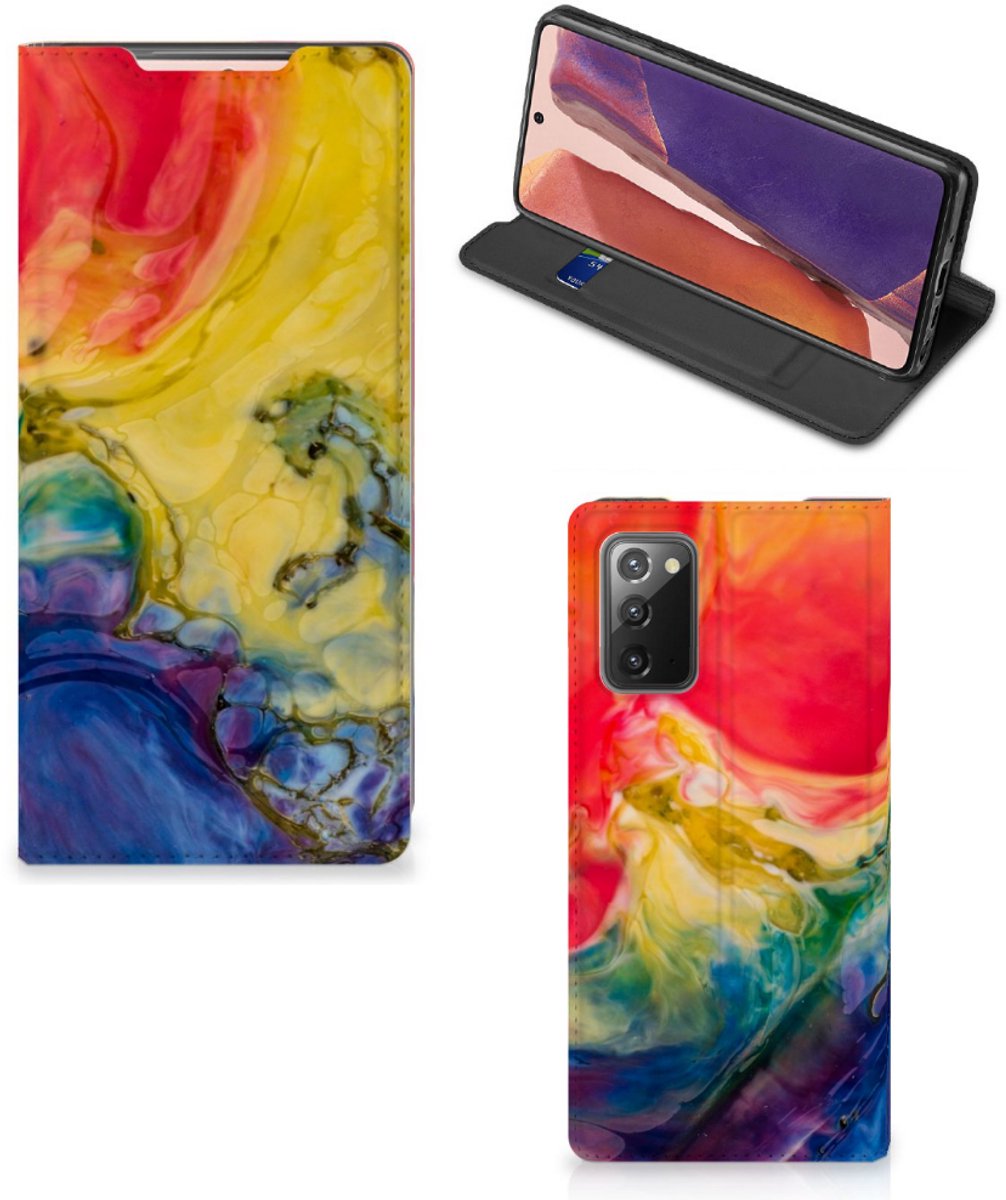 Bookcase Samsung Galaxy Note20 Watercolor Dark