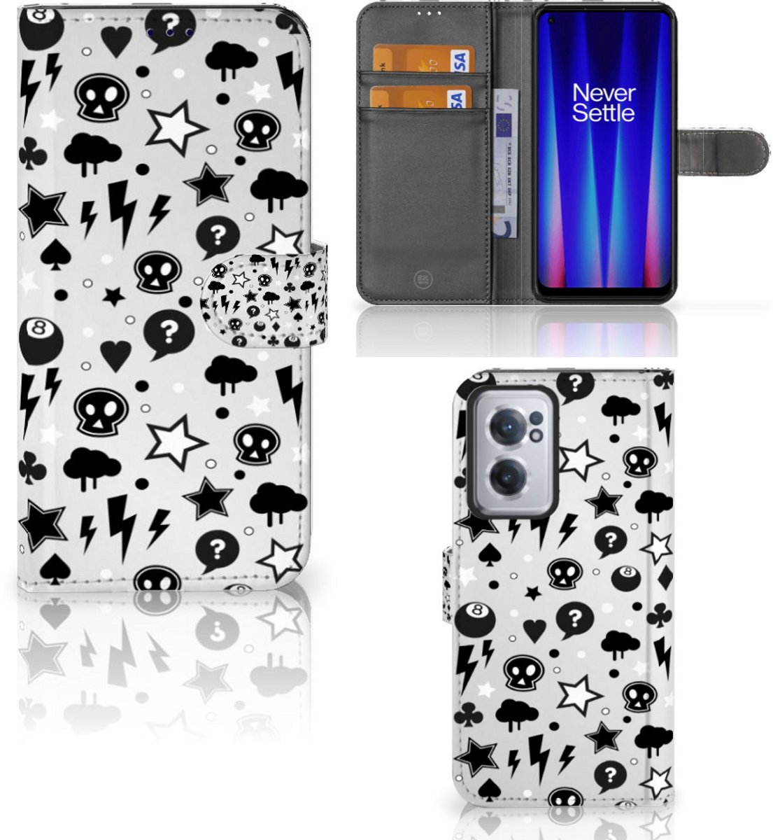 Telefoonhoesje met Naam OnePlus Nord CE 2 Silver Punk