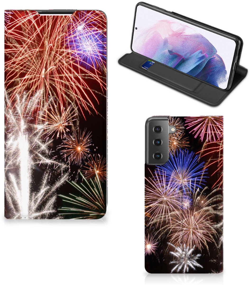 Samsung Galaxy S21 Plus Hippe Standcase Vuurwerk