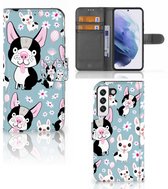 Flip Cover Samsung Galaxy S22 Phone Case Cadeau pour les chiens de petit-fils