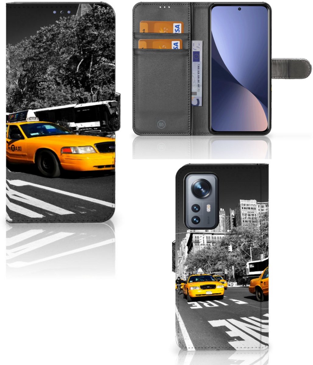 Xiaomi 12 Pro Flip Cover New York Taxi