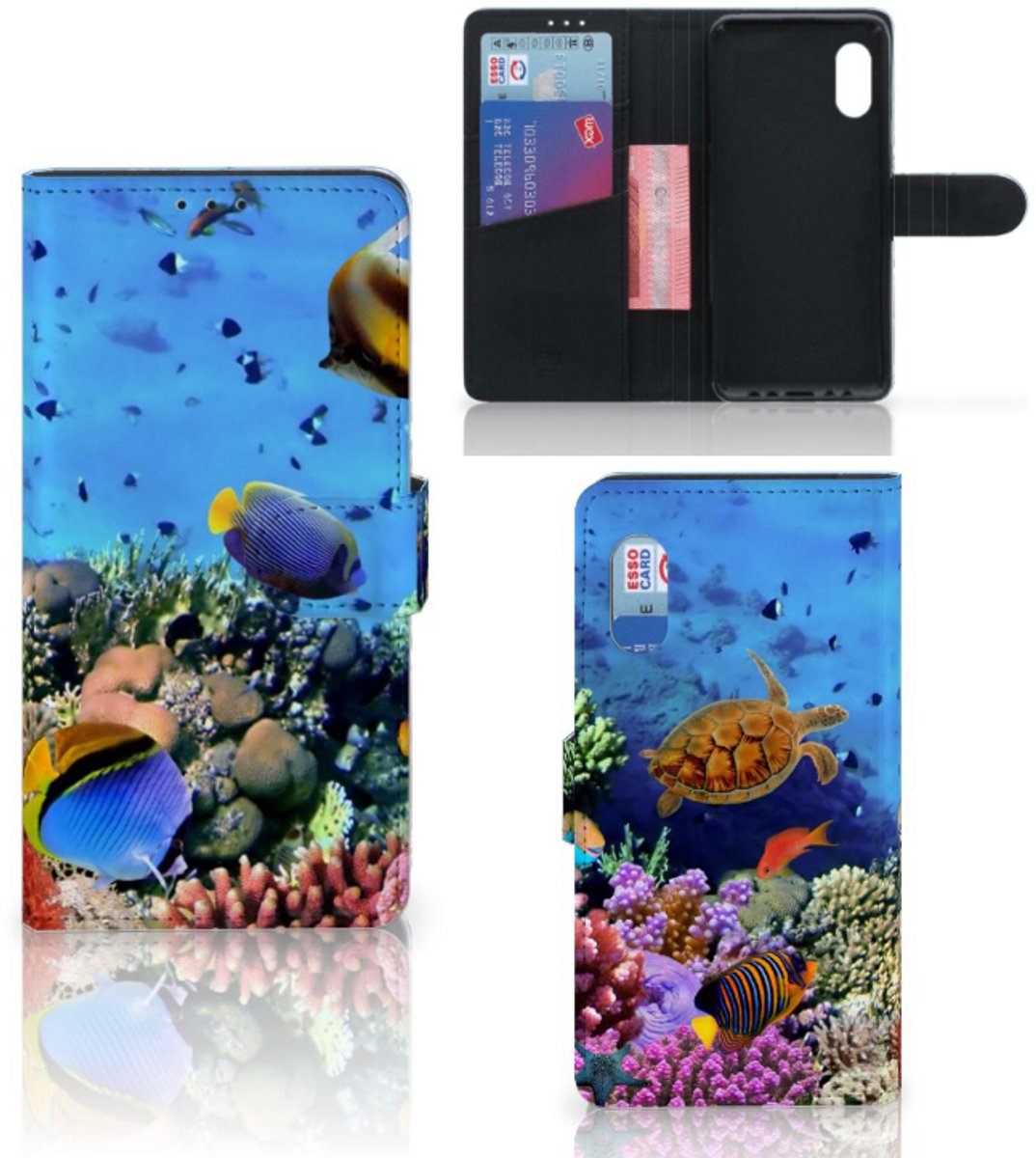 Samsung Xcover Pro Telefoonhoesje met Pasjes Vissen