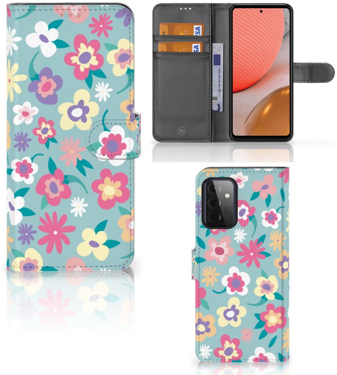 Samsung Galaxy A72 Hoesje Flower Power