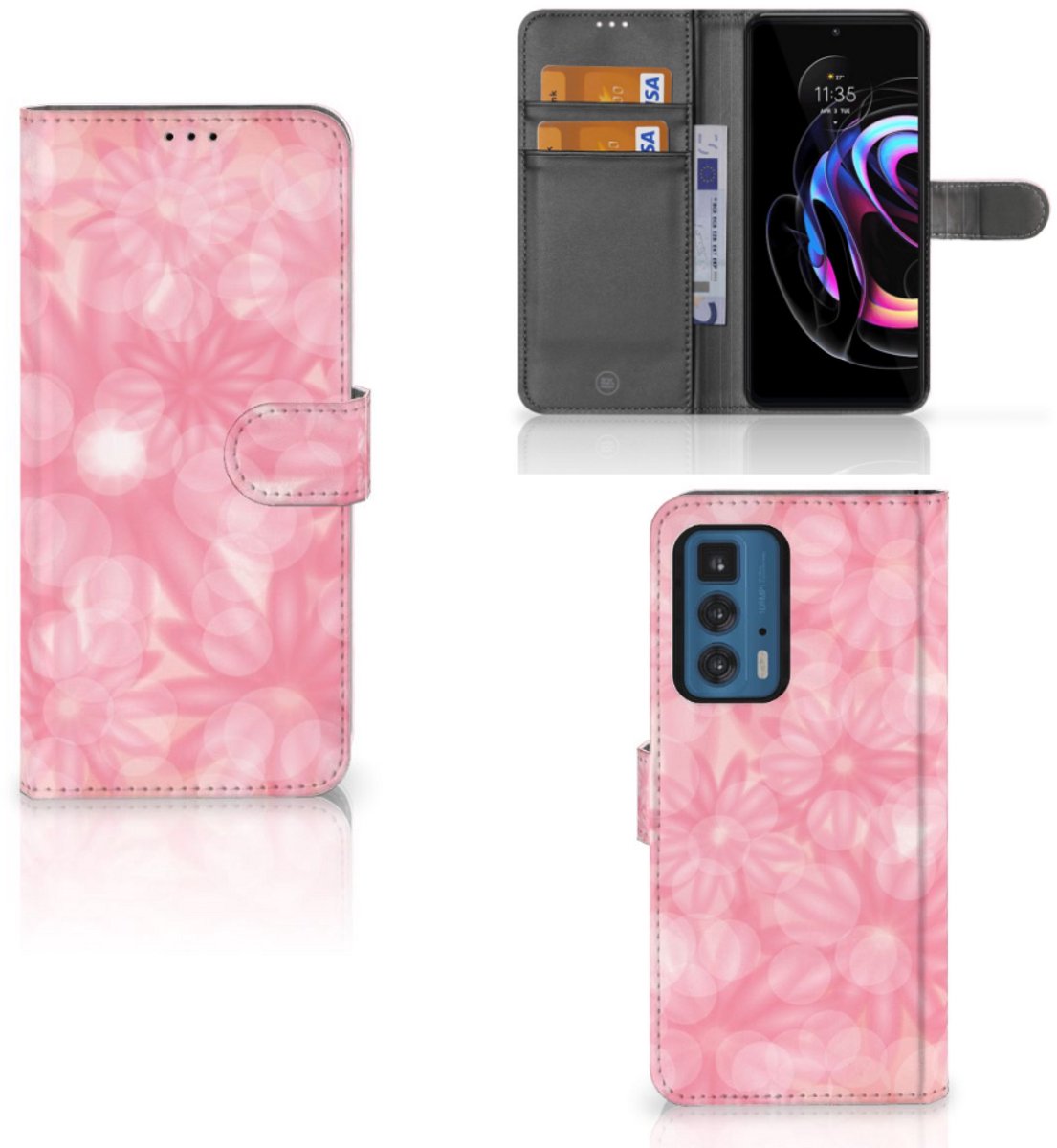 Motorola Edge 20 Pro Hoesje Spring Flowers