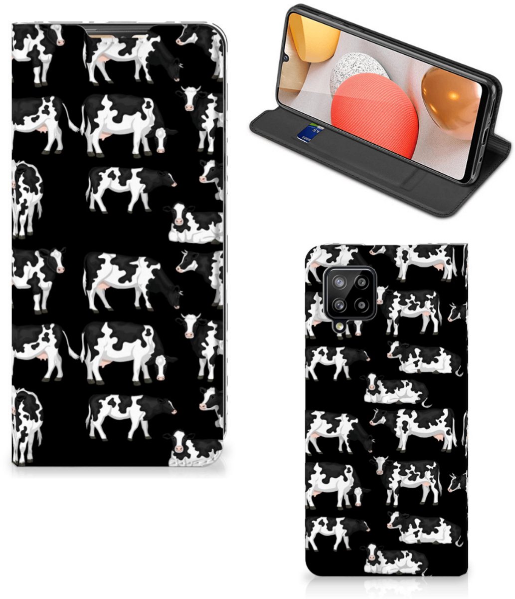 Book Case voor Samsung Galaxy A42 Hoesje maken Koetjes