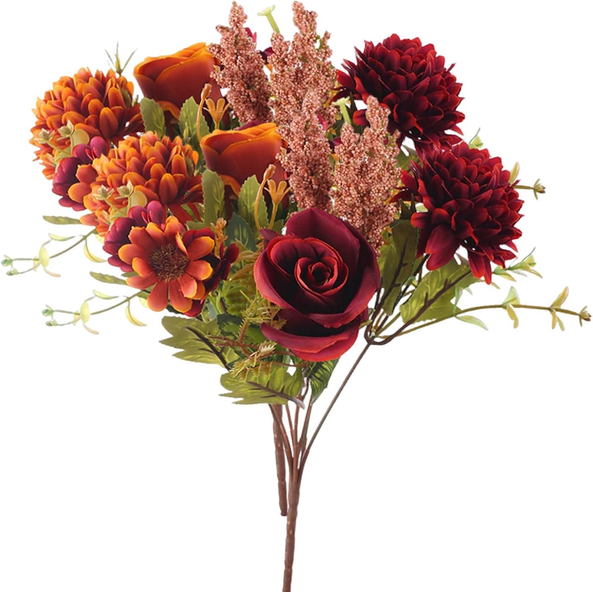 Kunstbloemen Boeket - 7 Takken Nepbloemen voor Bruiloft en Feestdecoratie