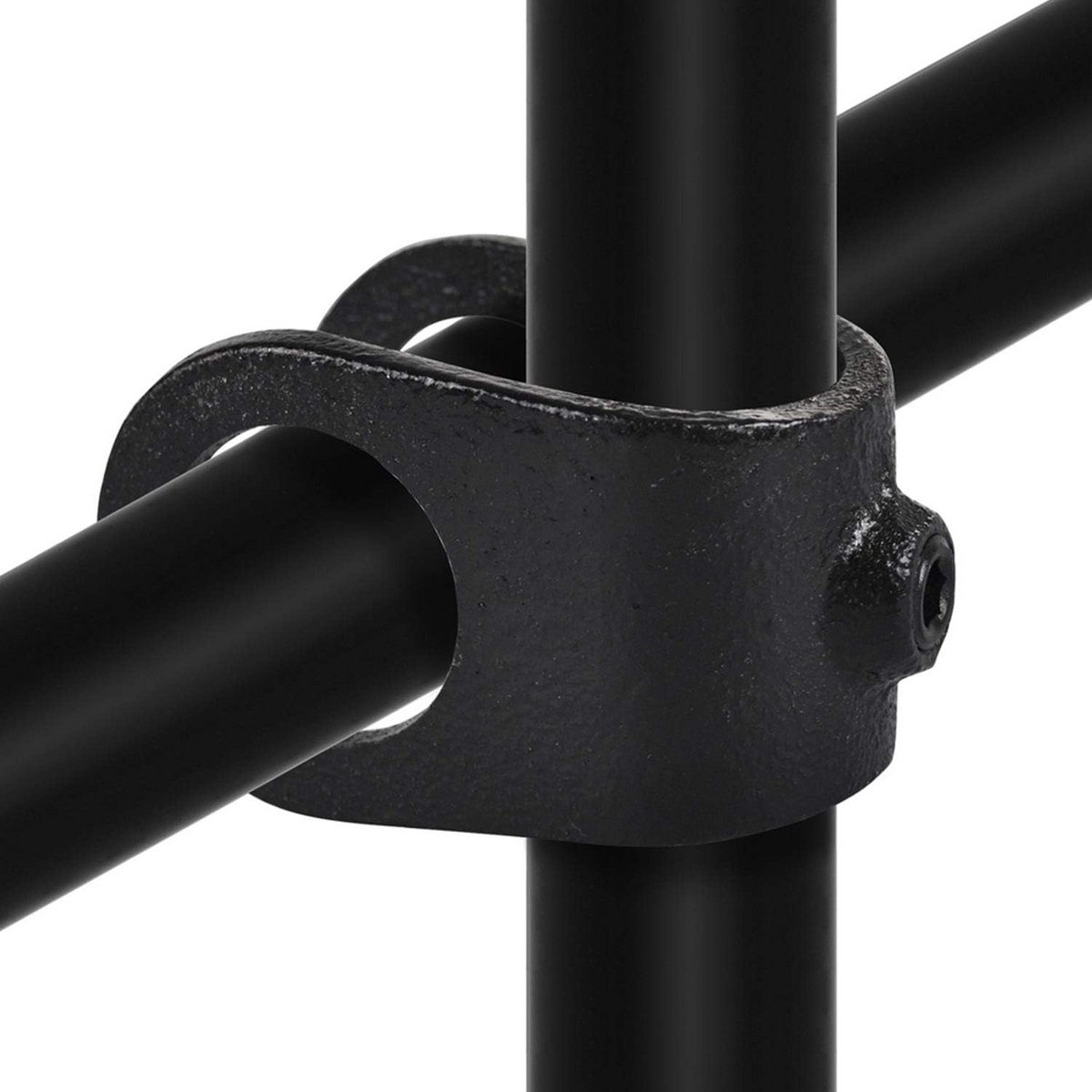 Zwarte Open Kruisstuk Buiskoppeling Gietijzer Verzinkt 3/4 Inch - 26.9mm