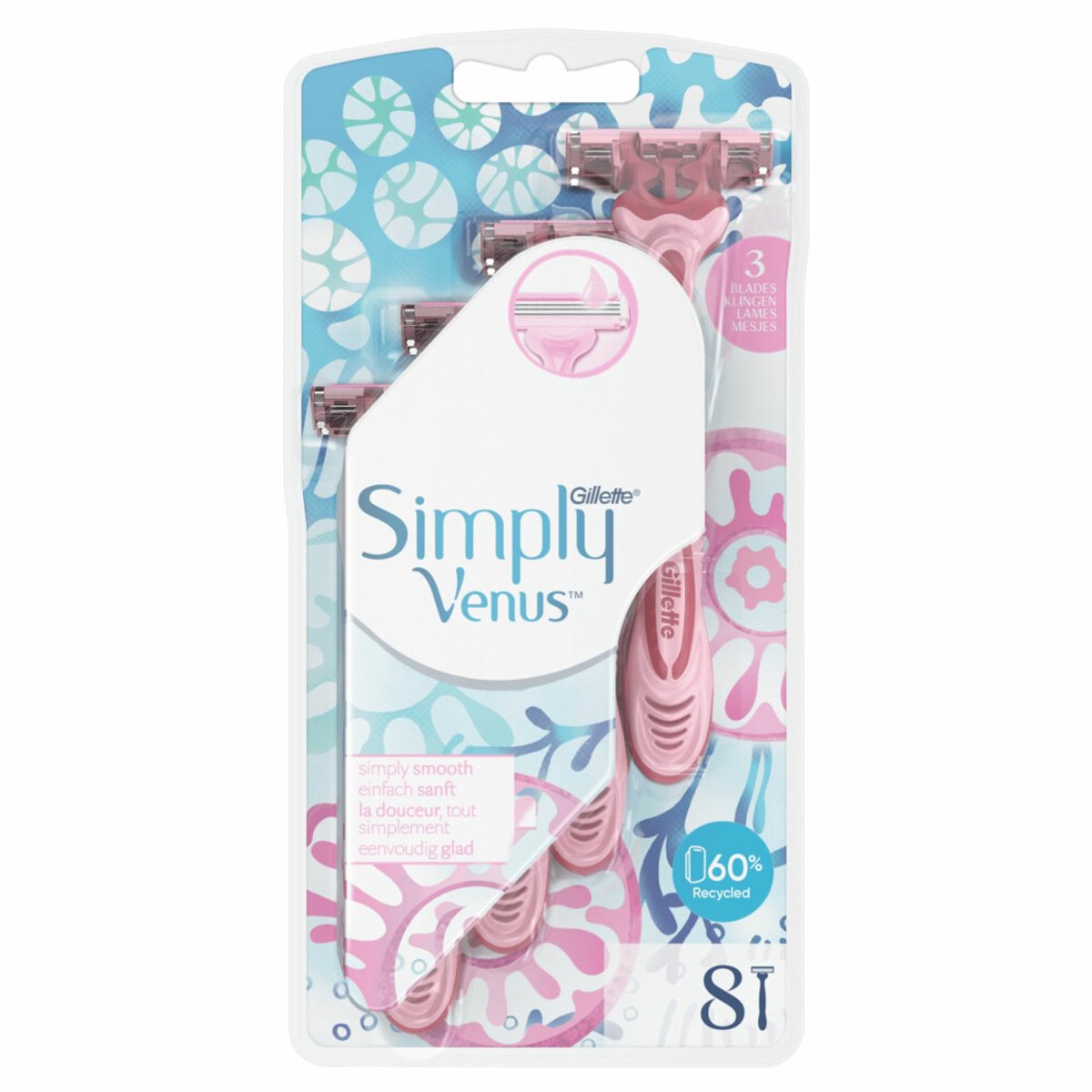 Gillette Venus Wegwerpmesjes Simply Venus 8 stuks