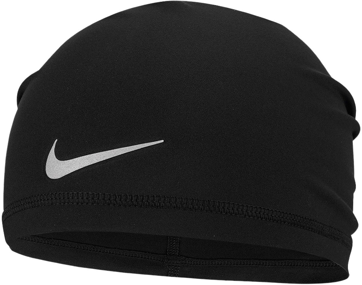 Nike U Peak Dri-FIT Uncuffed Running Beanie Zwart