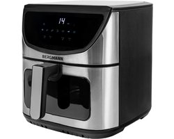 BERGMANN YA Air Fryer - 8L Capaciteit - 1800W - 7 Programma's - LED Touch Panel