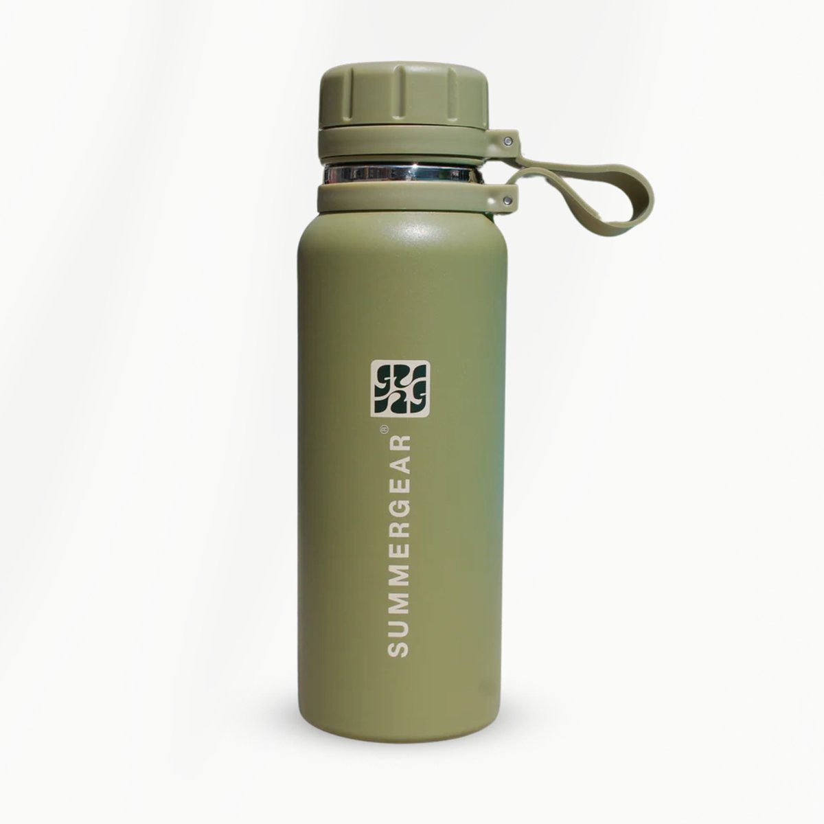 RVS Drinkfles 650 ml - Dubbelwandig - Lekvrij - Thermosfles - BPA Vrij - Groen