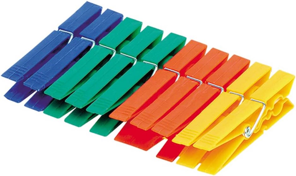 Set van 20 Sterke Wasknijpers - Kunststof Kledinghangers voor Buiten en Binnen