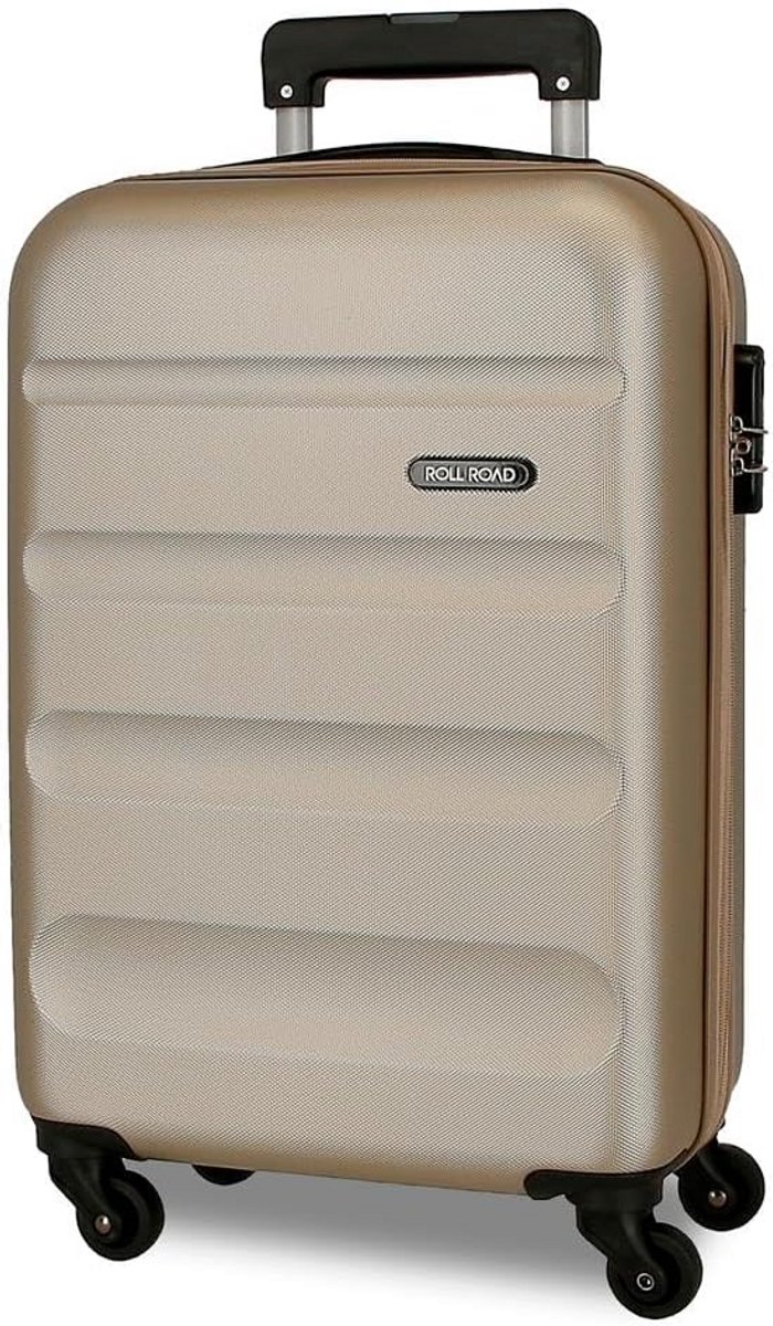 Flex hardcase koffer ABS materiaal zijdelings combinatieslot 4 wielen handbagage