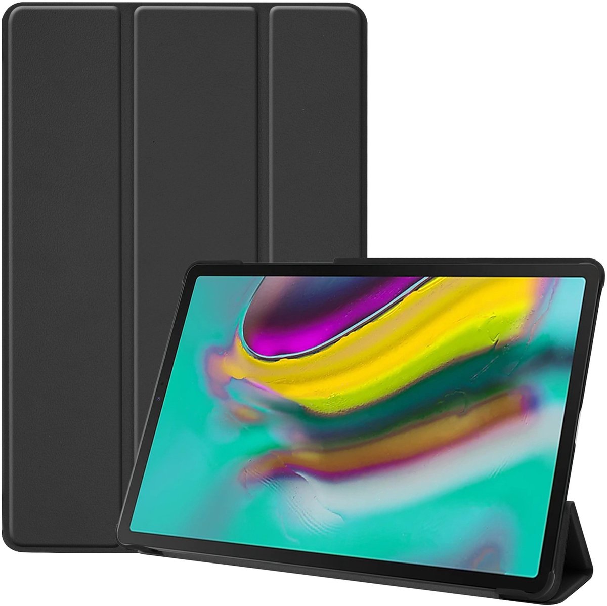 imoshion Tablet Hoes - Geschikt voor Samsung Galaxy Tab S5e - Trifold Bookcase - Zwart