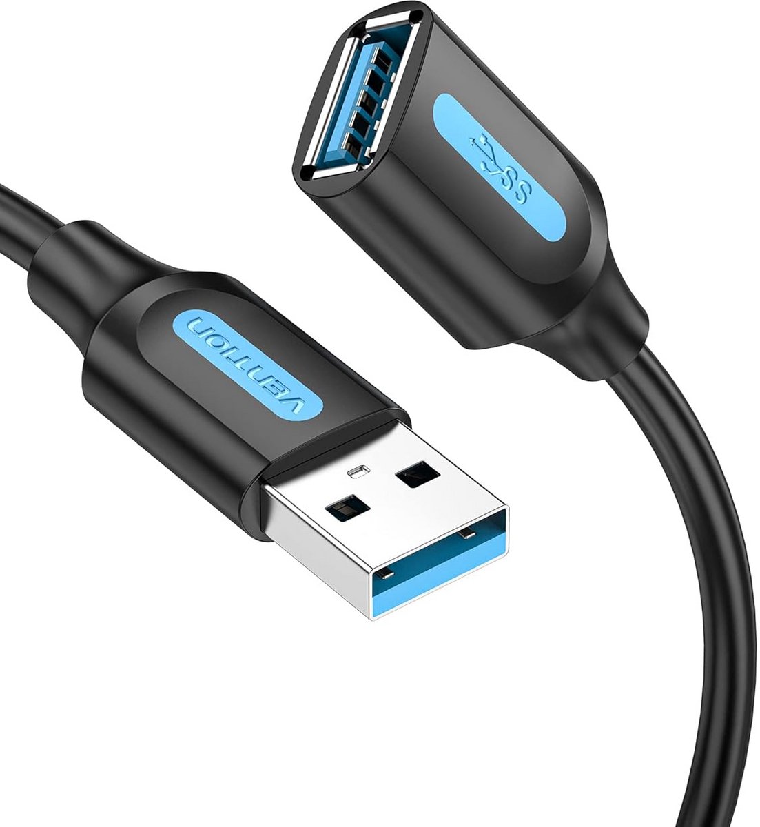 USB 3.0 Verlengkabel 1 Meter - USB A Mannelijk naar Vrouwelijk - 5 Gbps Gegevensoverdracht