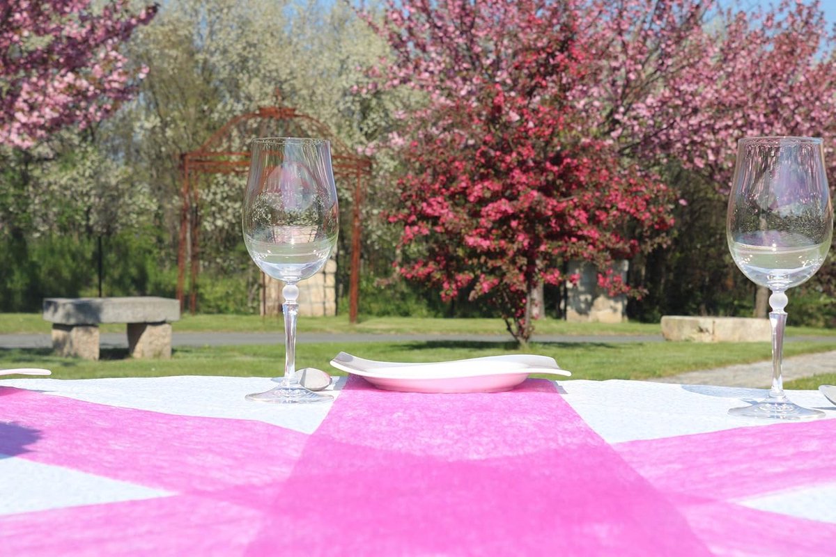 Decoratieve Tafelloper Non-Woven Lint voor Bruiloft en Feest - 15cm Breed op Rol